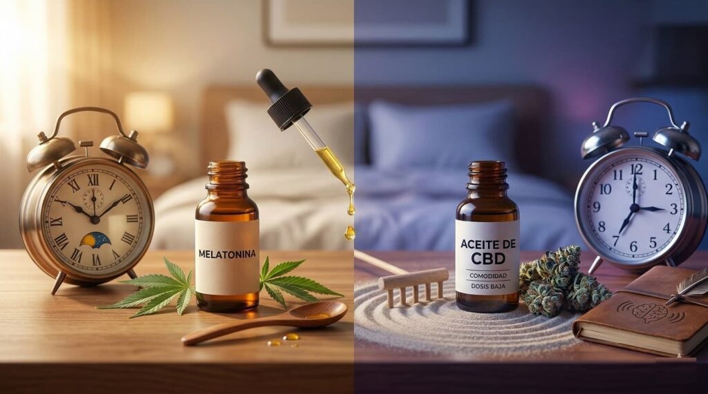 Uso de CBD con Melatonina blog thecannabisweb